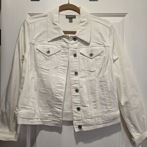 Style & CO Off-White Denim Jacket